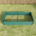 thumbnail image 4 of Bianlte 6×3×1ft Outdoor Metal Raised Garden Bed for Plants,Vegetables,and Flowers,Green, 4 of 7