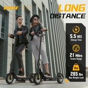 550W Electric Scooter for Adults, 21 Miles Range & 19 MPH Max Speed, 48V 15A Battery, 10 Pneumatic Tires, Foldable E-Scooter with APP Control, Headlight & Turn Signals – Commuting Gift,Black
