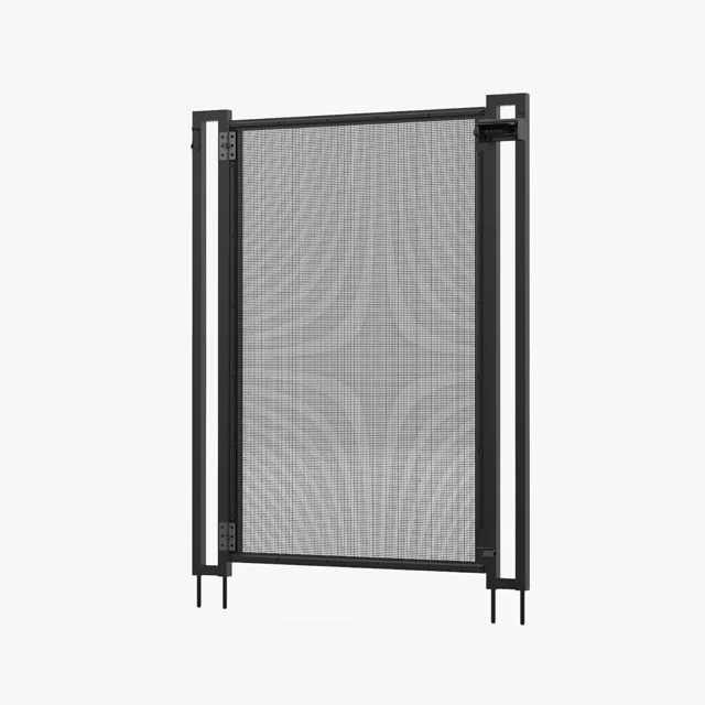 Domi Self-Closing Gate with Magnetic Latch & Drill Guide Bundle,Easy DIY Installation for 5FT High Pool Fences,Black