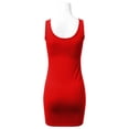 thumbnail image 3 of Women's Basic Scoop Neck Sleeveless Bodycon Mini Tank Dress, 3 of 3