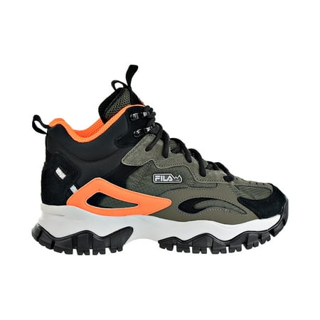 Fila Ray Tracer Tr 2 Mid Mens Shoes Size 9.5, Color: Olive/Black/Orange