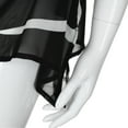 thumbnail image 3 of Plus Size Blouse Women Blouse Flared Sleeve Irregular Hem Colorblock Plus Size Top, 3 of 8