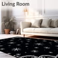 thumbnail image 2 of ODIKA 2'x3' Machine Washable Non-Slip Area Rug, Mystical Starlit Celestial Decoration High Traffic Rug with Pad, Black, 740733, 2 of 8