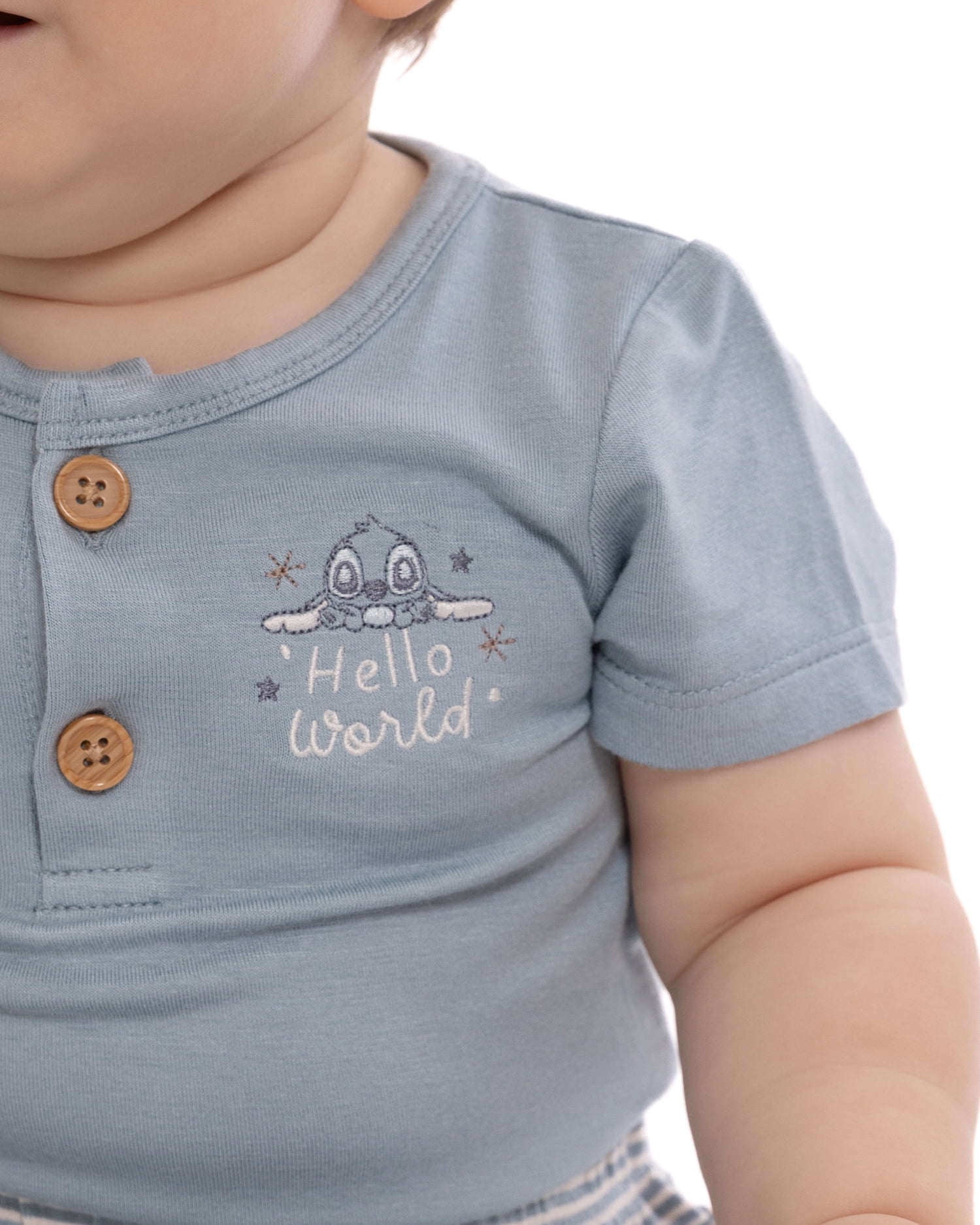 Disney Baby Wishes + Dreams Stitch Sleep and Play Set, 3-Piece, Sizes Newborn-6/9M
