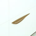 thumbnail image 3 of Manzoni MN681L-128-OKL Designer Wood 5-1/16" Center To Center Wave Natural Wood Left, 3 of 3