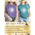thumbnail image 3 of Anbech Sunflower Shirts for Women Graphic Tee Ladies Patriotic Tee Shirt Christian Top Short Sleeve, 3 of 7