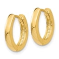 thumbnail image 2 of Primal Gold 14 Karat Yellow Gold Hinged Hoop Earrings, 2 of 4