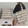 thumbnail image 5 of Soimoi White Heavy Canvas Fabric Notes Musical Instrument Print Fabric by Yard 58 Inch Wide, 5 of 5