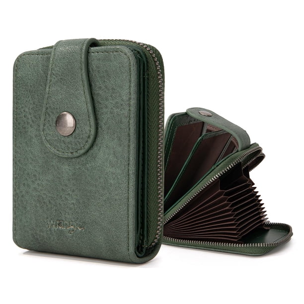 Billetera Montana West X Wrangler pequeña para mujer con bloqueo RFID