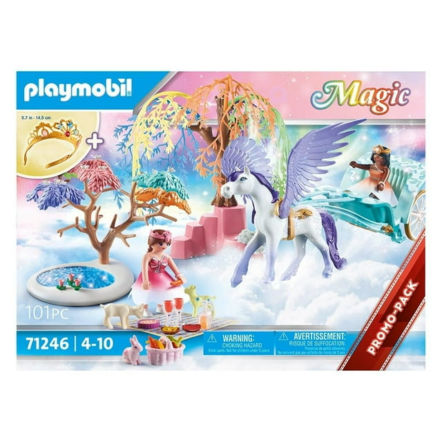 Set de Juego Playmobil Caballos Pícnic con Carruaje Pegaso 101 Piezas