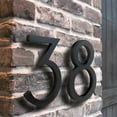 thumbnail image 3 of HASWARE 4 inch (10 cm) Floating House Number Apartment Door Numbers Mailbox Address Sign, Aluminum Alloy (#6, Black), 3 of 4