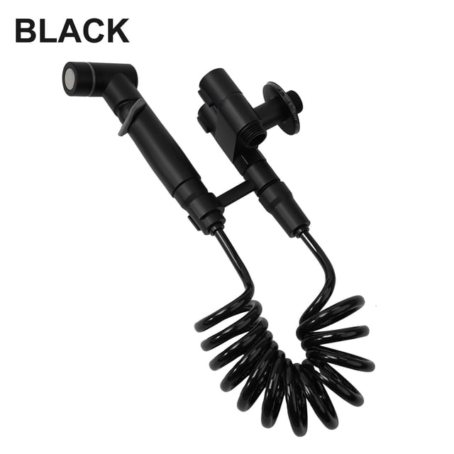 Hygienic Shower for Bathroom Toilet Bidet Shower Head Double Outlet Angle Valve
