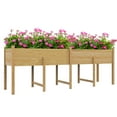 thumbnail image 1 of Outsunny Extra Large Wooden Planter Box with Legs & Drain Holes, Natural, 1 of 10