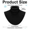 thumbnail image 6 of Fake Turtleneck Dickey Detachable Collars Half Top Mock Blouse Collar for Women Men, 6 of 9