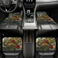 thumbnail image 7 of Naloa Floral Rhino With Birds Car Foot Mat Set of 4 Pieces - Universal Floor Liner Neoprene Full Set Floor Mats for Cars Trucks SUV, 7 of 7