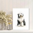 thumbnail image 2 of Qisvanset Old English Sheepdog Canvas Print 12x16 Inch Study Room Art, 2 of 8