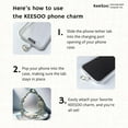 thumbnail image 4 of White Royal Crystal Crown Original Design Phone Charm with 2 Tether Tabs – Stylish, Durable, and Hands-Free Phone Chain – Compatible with iPhone, Samsung, Pixel & More, 4 of 16