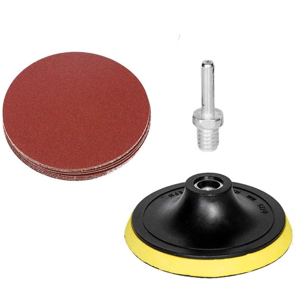 5-Inch Sanding Discs 60 Grit for Sander - 1PCS BACKING PAD 50PCS240#SANDING DISCS