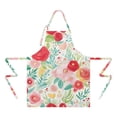 thumbnail image 2 of Pioneer Flower Floral Print Pattern Apron-Garden Aprons for Women with Pockets-Cotton Linen Waterproof Kitchen Cooking Gardening Aprons Adjustable for Kitchen,Cooking,BBQ and Salon 33x27 Inch, 2 of 7