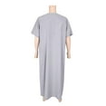 thumbnail image 3 of BAZINRICHE Men's Causal Kaftan Robe Short Sleeve Thobe Saudi Arabic Thobe for Men Round Neck, 3 of 5