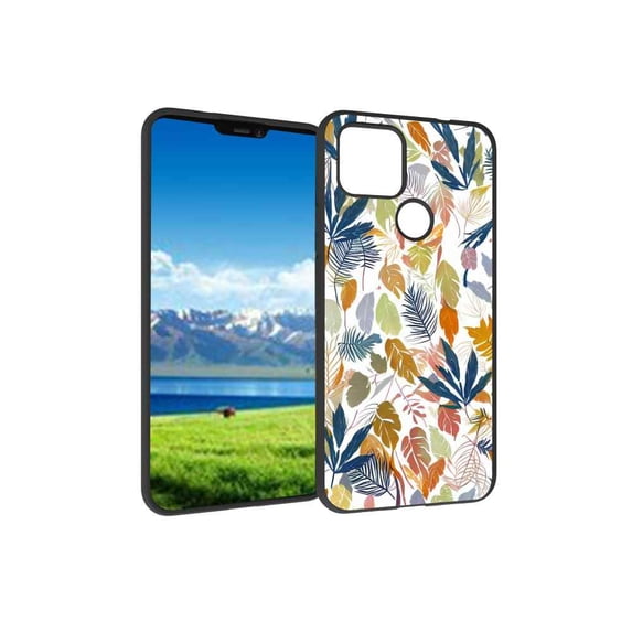 Leaves-165 Phone Case, Degined for Google Pixel 4A 5G Case Men Women, Flexible Silicone Shockproof Case for Google Pixel 4A 5G
