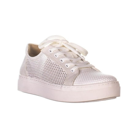 Womens naturalizer Cairo 4 Low Top Lace Up Sneakers, White Mesh, 7 W US
