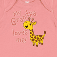 thumbnail image 4 of Inktastic My Grandpa Loves Me Cute Giraffe Boys or Girls Baby Bodysuit, 4 of 5