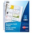 thumbnail image 1 of Business Card Holder-3-Ring, Untabbed Clear 5 Sheets/Pack, 1 of 1