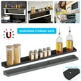 thumbnail image 1 of Stove Top Shelf Silicone Magnetic Shelf with 3 Functional Partition Save Space and Keep Your Countertop Clean Kitchen Spice Organizer, 1 of 10