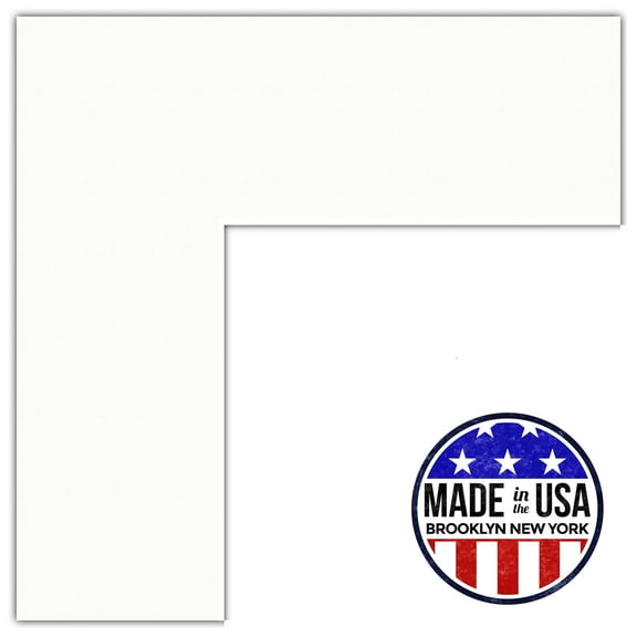 ArtToFrames 11x32" Fabric White Custom Mat for Picture Frame with Opening for 7x28" Photos. Mat Only, Frame Not Included (MAT-141)