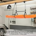 thumbnail image 5 of Kayak Hoist Pulley System for Garage, Durable Nylon Rope Ceiling Lift for 10-18 FT, Overhead Storage Rack for Canoe, Holds 150 LBS, Black, 5 of 9