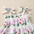 thumbnail image 4 of Toddler Girl Clothes Layered Ruffle Top Floral Shorts Cute Toddler Girls Summer Outfits 2Pcs Clothing Set Girls Summer Set 3-24 Months,12-18 Months, 4 of 7