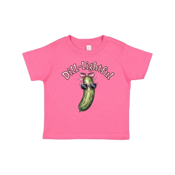 Inktastic Dill-lightful Pickle Girls Toddler T-Shirt