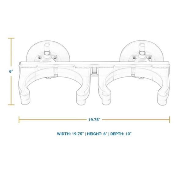 Seasucker SSK-MD5533 2 Tank Rack - White