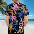 thumbnail image 6 of High Quality Hawaiian Shirts for Men Short Sleeve Aloha Beach Shirt Floral Summer Casual Button Down Shirts Blouses LKA72E, 6 of 7