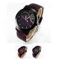 thumbnail image 2 of Transemion Montre-Bracelet pour Femmes Robe Montre Horloge Montre en Cuir Filles Cristal Montre Ronde Rouge, 2 of 6