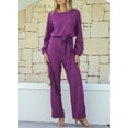 thumbnail image 4 of Mono Happy Sailed Dressy para mujer, holgado, color morado, talla XL, 4 of 7