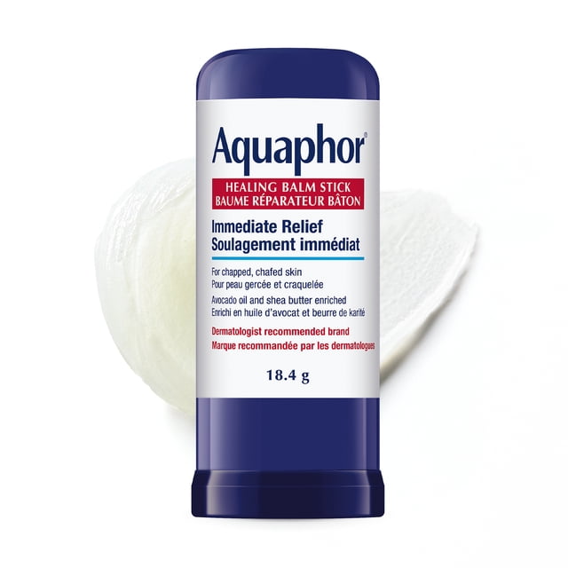 Aquaphor Healing Balm Stick for Chapped, Chafed Skin with Avocado Oil and Shea Butter, 18g