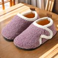 thumbnail image 4 of Pantuflas forro polar rizado fdgzhd (largo interior 20 5 cm en talla 34-35) Morado, 4 of 8