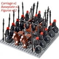 thumbnail image 6 of Medieval Knights mini Action Figures Building Blocks Roman Chariot Carriage Soldier War Horse Bricks Toys for Children Gift, 6 of 10