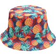 thumbnail image 1 of LinYooLi Womens Bucket Hat Fresh Fruit Pattern Reversible Men Fisherman Hat Teen Unisex Travel Sport Sun Protection Basin Hat, 1 of 8