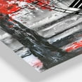 thumbnail image 3 of Designart 'Couples Walking in Paris' Mediterranean wall clock, 3 of 3