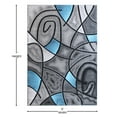 thumbnail image 5 of Masada Rugs Modern Contemporary Area Rug, Blue Grey Black (5 Feet X 7 Feet), 5 of 7