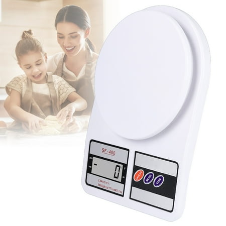 

Food Kitchen Scale Digital Ounces and Grams for Cooking Baking Meal Prep Dieting and Weight Loss 10KG/1g White