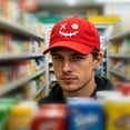 thumbnail image 2 of Colevkie Unisex Embroidered Baseball Cap for Men Women Adjustable Halloween Style Truck Hat Dad Hat(Red), 2 of 6