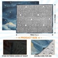 thumbnail image 3 of Wobogo Nice Starry Sky Flannel Blanket Fluorescent Effect in The Dark Four Seasons of Comfortable and Soft Skin Friendly Sheet 70×55in, 3 of 8