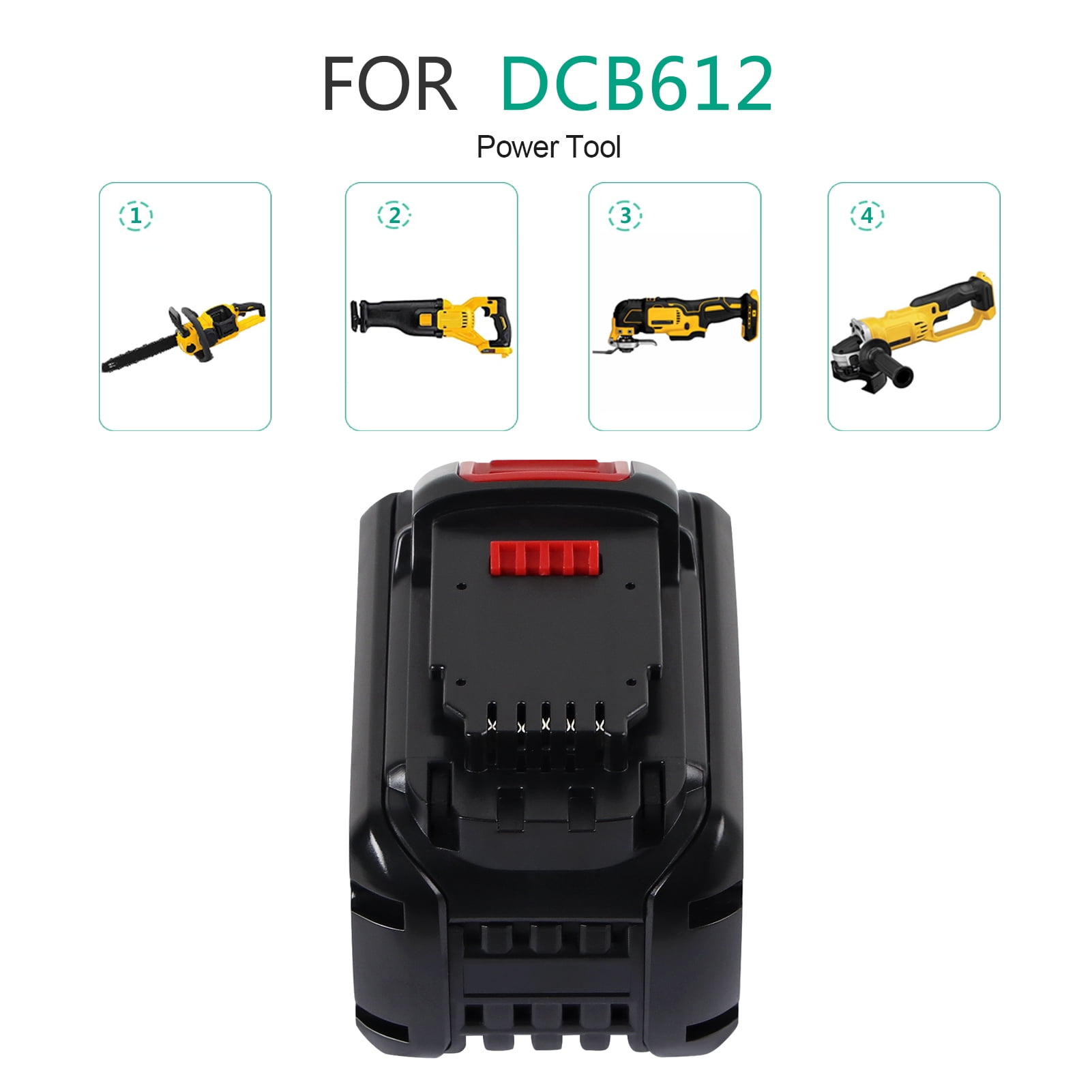 DSANKE 12.0Ah Battery Replace for Dewalt Flexvolt 20V 60V 120V