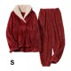 thumbnail image 5 of Conjunto de Pijamas de Franela Minnieouse Otoño Invierno Cálido y Cómodo Vino S, 5 of 6