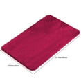 thumbnail image 3 of Floor Mats 50x80cm Red Straight Carpet Floor Mat Absorbent Non-Slip Machine Washable Bathroom Kitchen Living Room Rug(1-Piece) Rkxzt, 3 of 9