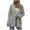 Gray, variant on ZQUUVOU Cardigan Sweaters for Women Tops Solid Color Loose Knitted Long Sleeve Open Front Coat Black
